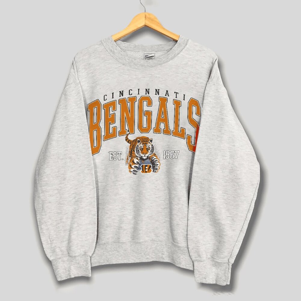 Vintage Cincinnati Bengals Sweatshirt, Vintage NFL Bengals Football Unisex Shirt